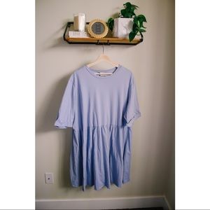 Periwinkle Peplum Dress
